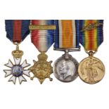 Miniature dress medals attributed to Reverend A.R. Yeoman, Deputy Chaplain General