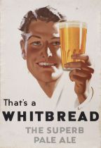 Advertising Poster. An original Whitbread Ale poster