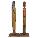 Wooden Soldiers. A pair of African wooden soldiers