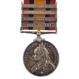 Queen's South Africa Medal 1899-1902, 4 clasps (Lieut. N.E. Lloyd. Rl : Fus)