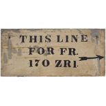 U.S.S. Shenandoah (Z.R.1). Wooden sign from Hangar Number 1 at Lakehurst Naval Air Station