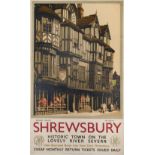 Buckle (Claude). Shrewsbury circa 1935, colour lithographic poster
