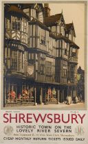 Buckle (Claude). Shrewsbury circa 1935, colour lithographic poster