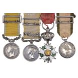 Miniature medals attributed to Lieutenant-Colonel H. Hewett, Royal Marine Artillery