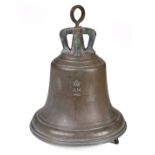 Scramble Bell. WWII '1940' Battle of Britain period Air Ministry bronze aerodrome bell
