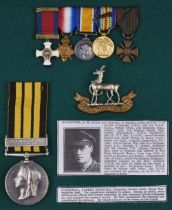 East and West Africa Medal to Lieutenant A.B. O'Donnell, D.S.O., M.I.D., West India Regiment