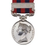 India General Service Medal 1854-95, 1 clasp, Umbeyla (3745 T. Slater 7th Foot)