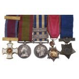 Miniature medals attributed to Surgeon Lieutenant Colonel Aylmer Ellis Hayes, D.S.O.