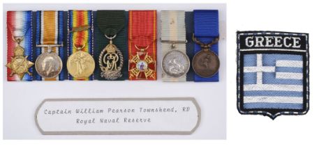 Miniature medals attributed to Captain W. P. Townshend, Royal Naval Reserve