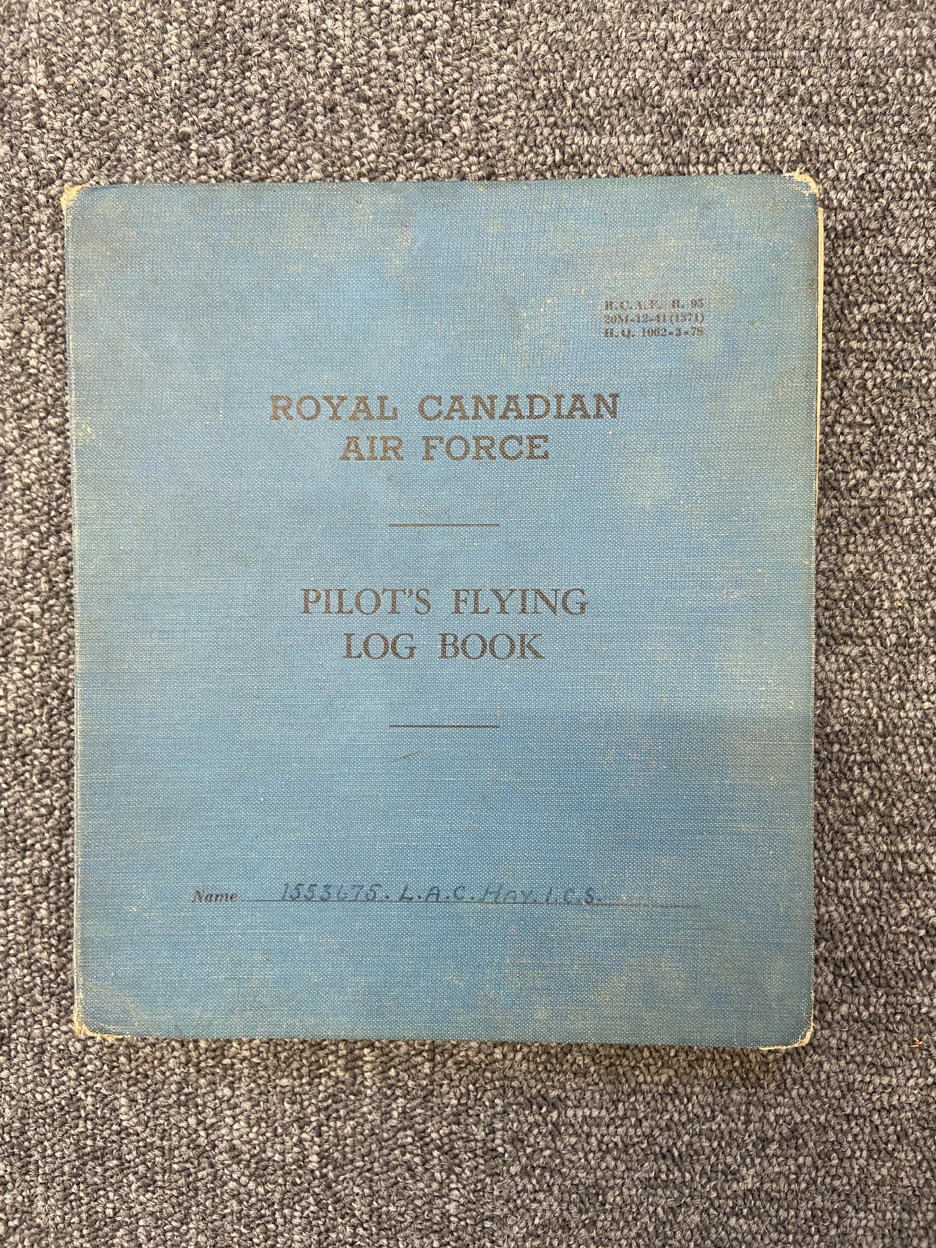 Log Books. A WWII archive relating to Flight Lieutenant Ian Hay, DFC, Royal Canadian Air Force - Image 11 of 14