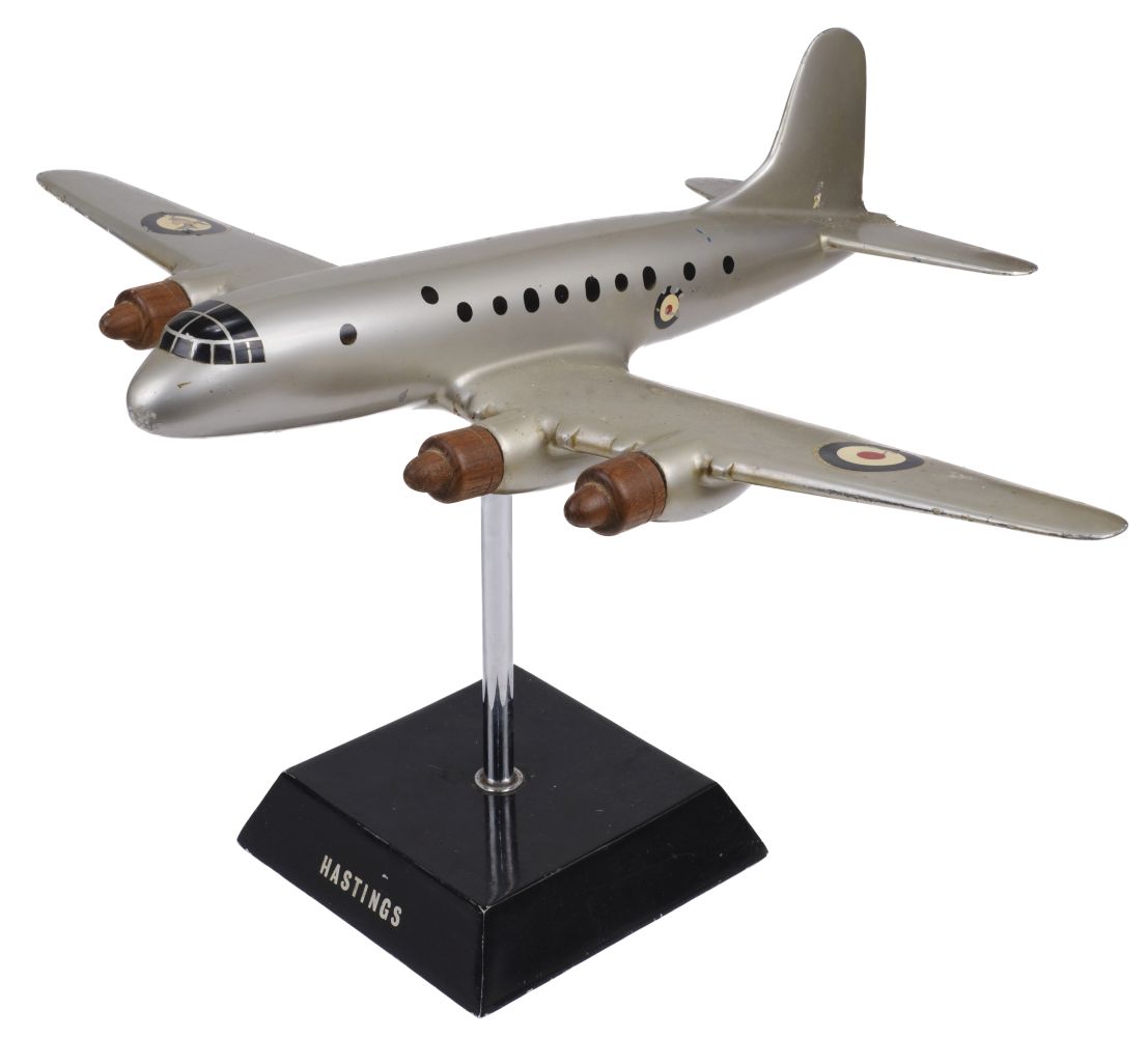 Handley Page Hastings. A fine metal desktop model of a Royal Air Force Hastings