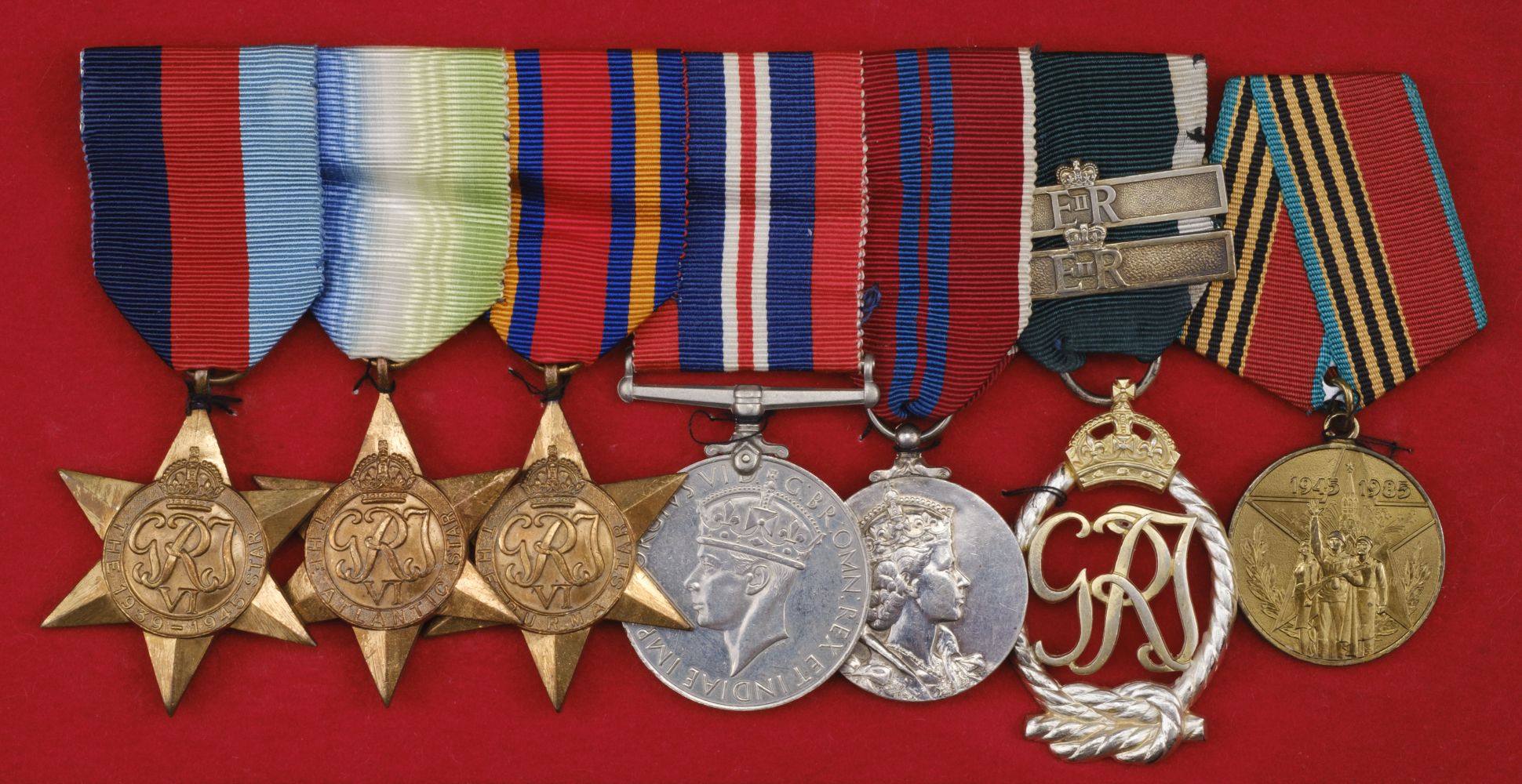 WWII Medals. Seven: Commander J.D.E. Lewis, Royal Naval Reserve