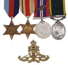 WWII medal group attributed to Leading Aircraftsman A.J. Bailey, Royal Air Force