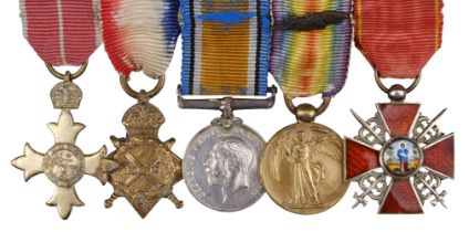 Miniature medals attributed to Major A.M. Henderson, O.B.E., Order of St. Anne, Royal Artillery