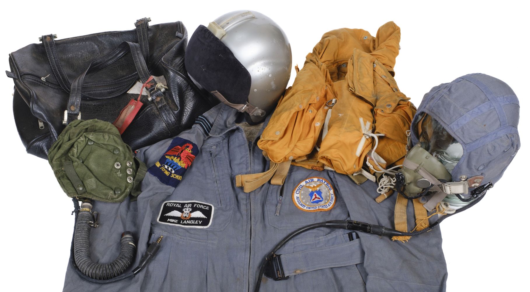 Flying Clothing. Bone dome flying helmet, Mk1 (A) M circa 1961