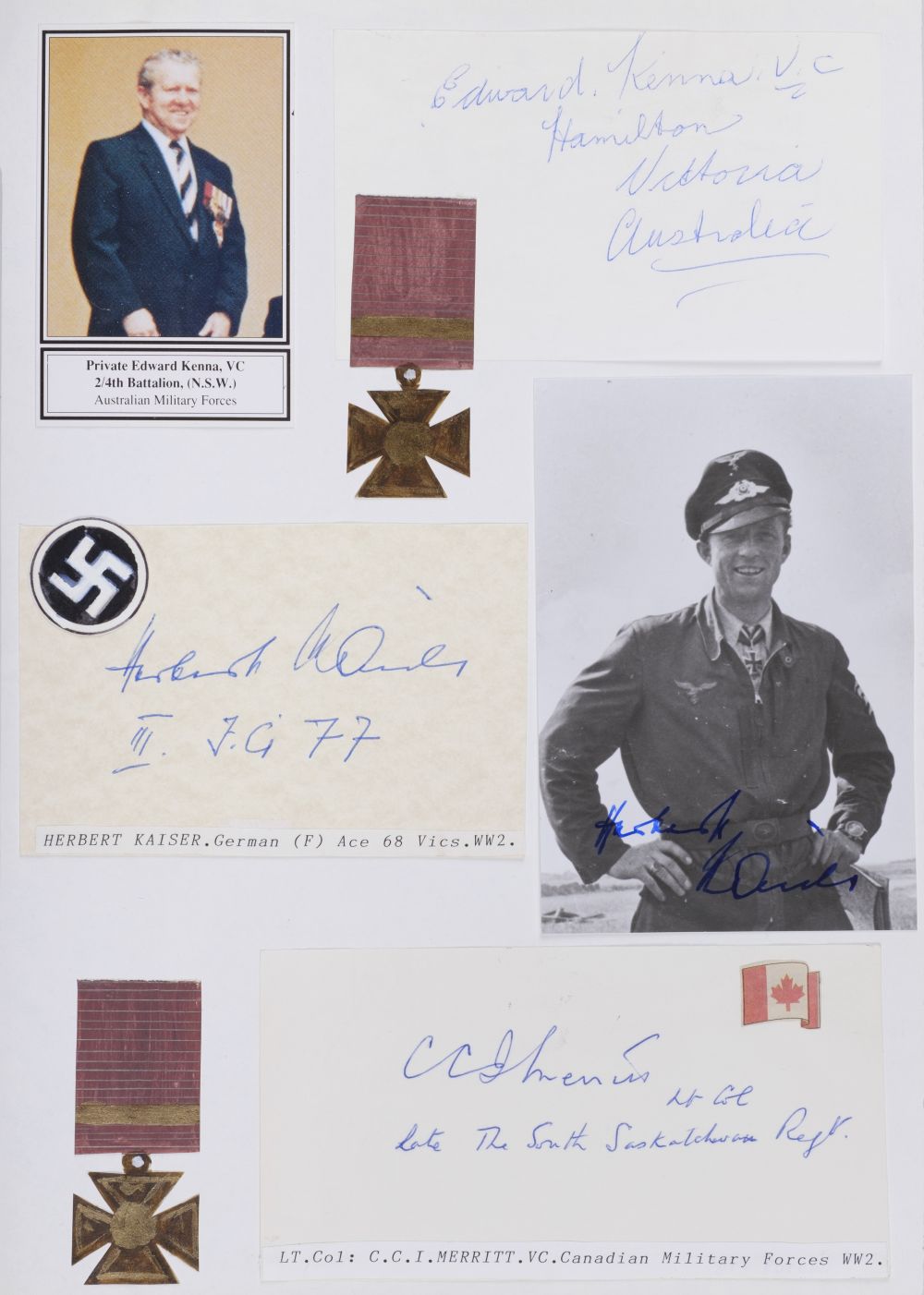 Military Autographs. An impressive collection of approximately 1100 autographs - Image 5 of 5