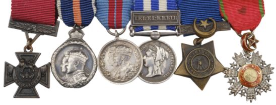 Miniature medals attributed to Major W.M.M. Edwards, V.C., Highland Light Infantry