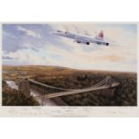 Brown (Stephen). Concorde - The Homecoming, artist proof 32/50 colour print