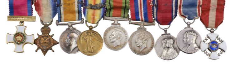 Miniature dress medals attributed to Brigadier K.F. Dunsterville, D.S.O., Royal Artillery