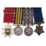 Miniature dress medals attributed to Colonel M.E.R. Rainsford, C.B.