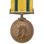 Territorial Force War Medal, G.V.R. (1186 Pte. F.R. Ham. R. Fus.), WWI