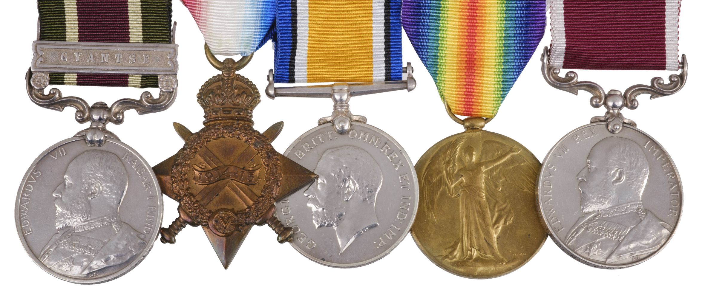 Five: A 'Tibet' medal group to Major E. Clarke, M.I.D., Royal Fusiliers