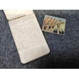 WWI Pocket Diary. A manuscript diary kept by an American infantryman
