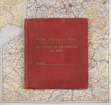 Log Book. WWII South African Air Force Observer or Air Gunners Log Book kept by R. Staveley