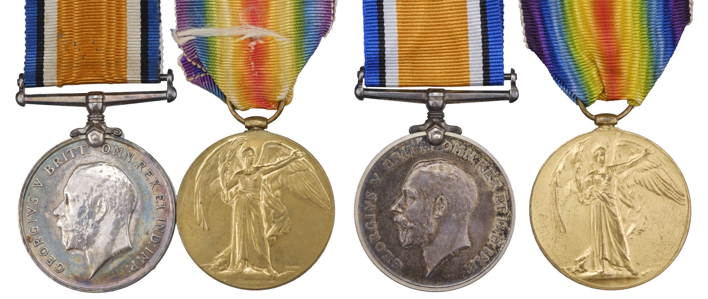 Pairs: British War and Victory Medals, Devonshire Regiment