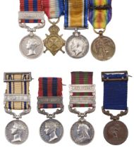 Miniature dress medals (unattributed) including South Africa Medal 1877-79