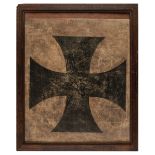 WWI German Aircraft Canvas. A section of canvas cut from a WWI German aircraft