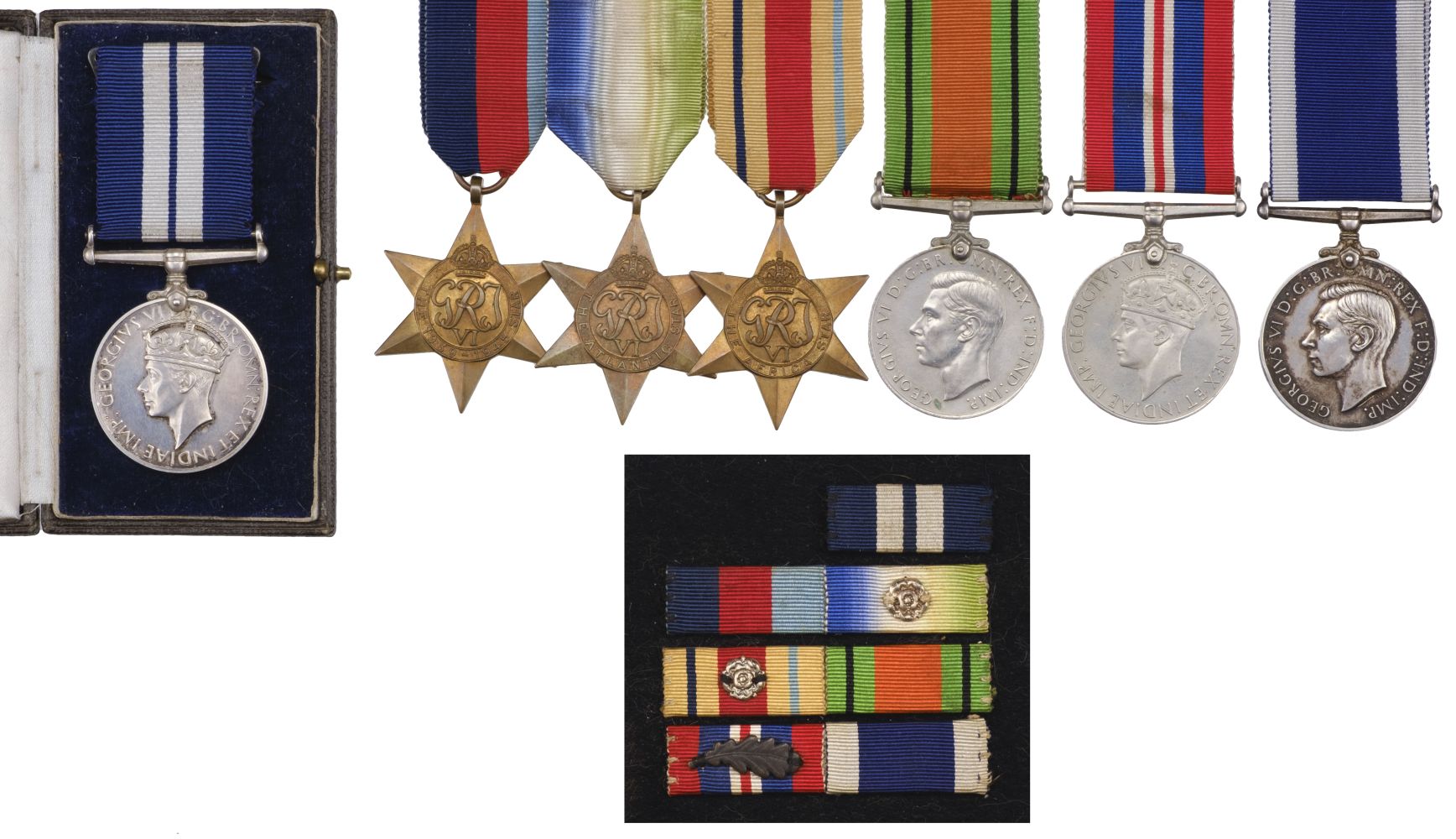 WWII medal group to Engine Room Artificer R.V.C.S Morrell, D.S.M., Royal Navy - Bild 2 aus 2