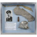 Dambusters. Relics from Lancaster AJ-M (M Mother) flown by John Vere 'Hoppy' Hopgood