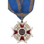 Romania, Order of the Crown, 1st type, Civil Division, Commander's neck badge