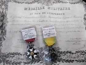 French Second Empire Legion of Honour pair attributed to Pierre Chambaud