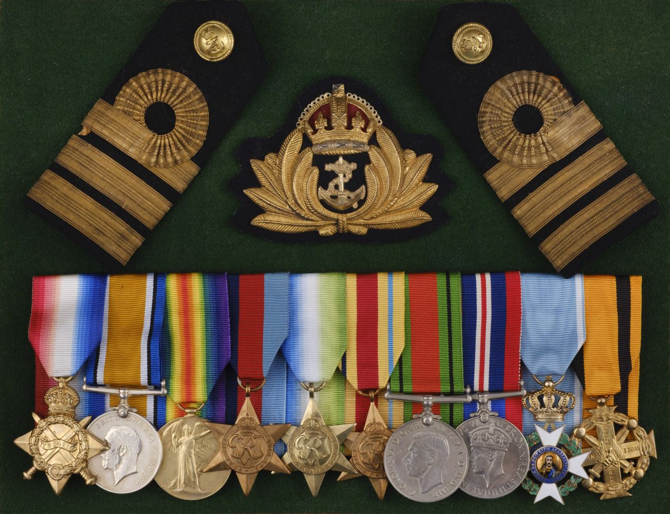 WWI / WWII group of medals and decorations to Commander C. De. S. Brock, Royal Navy