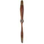 Propeller. WWI Sopwith Scout mahogany two-blade propeller