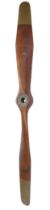 Propeller. WWI Sopwith Scout mahogany two-blade propeller