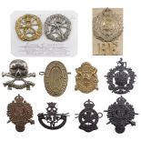 Cap Badges. A collection of military cap badges