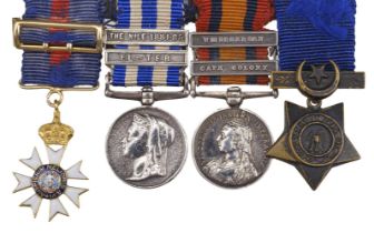 Miniature dress medals attributed to Lieutenant Colonel H.L. Hallewell, Royal Scots