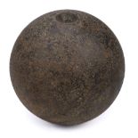 Cannonball. A large Napoleonic Wars cannonball