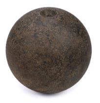 Cannonball. A large Napoleonic Wars cannonball
