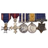 Miniature dress medals attributed to Colonel C. Childs-Clarke, Royal Marine Light Infantry