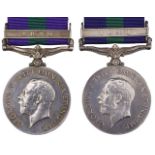 General Service Medal 1918-62, G.V.R., 1 clasp, Iraq (2)