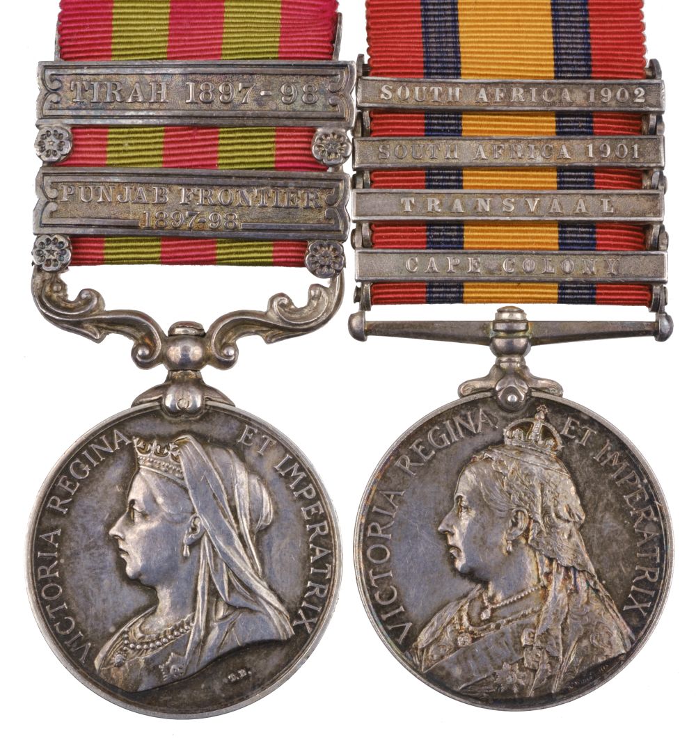 Pair: Lieutenant-Colonel A.G. Spratt, Devonshire Regiment, India & Boer War