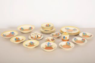A COLLECTION OF CERAMICS BY CLARICE CLIFF