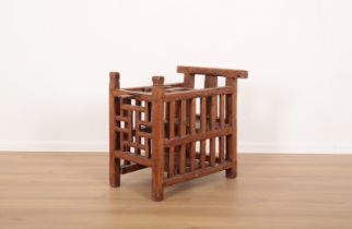 A CHINESE HARDWOOD BABY CHAIR