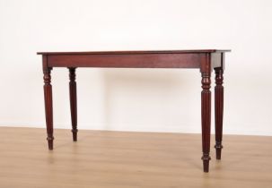 A MAHOGANY SIDE TABLE