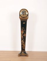 A CHINOISERIE GRANDMOTHER CLOCK OF ART DECO DESIGN