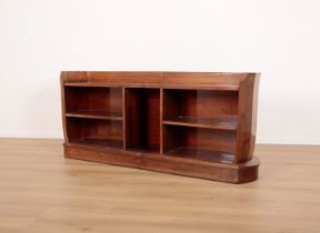 AN 'ART DECO' ROSEWOOD BOOKCASE